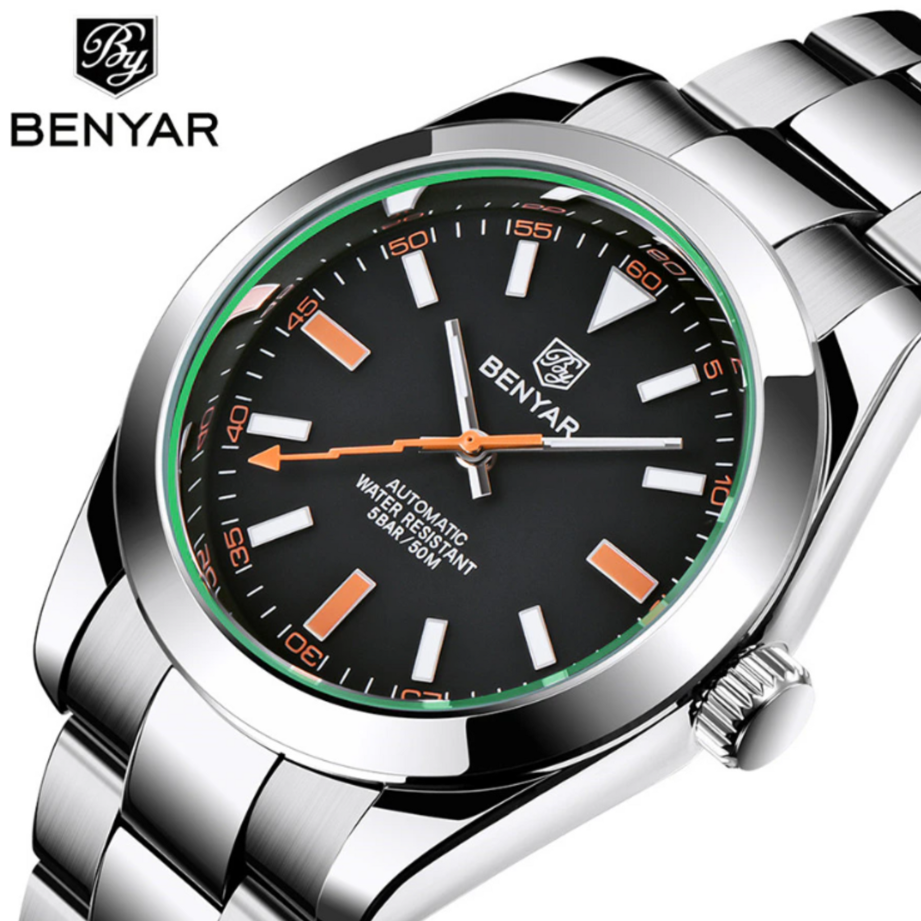 Benyar Latest BY-5176 Minimalistic Luxury Men Waterproof Fashion Watch