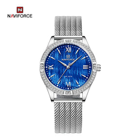 NAVIFORCE NF5028 Ladies Luxury Women Watches Elegance casual Diamond Female Quartz Wristwatches