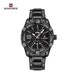 Relógio Masculino NAVIFORCE NF9117S – Luxo e Elegância [Quartzo, Display de Data, Casual, À Prova d'Água]