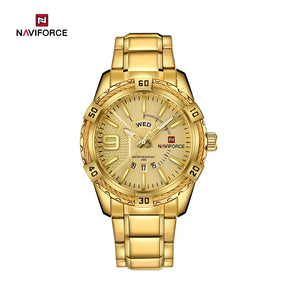 Relógio Masculino NAVIFORCE NF9117S – Luxo e Elegância [Quartzo, Display de Data, Casual, À Prova d'Água]