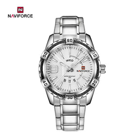 Relógio Masculino NAVIFORCE NF9117S – Luxo e Elegância [Quartzo, Display de Data, Casual, À Prova d'Água]