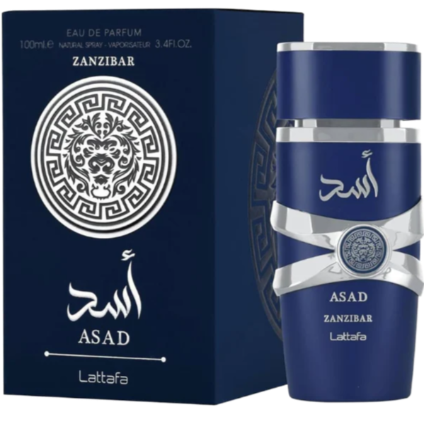 Perfume Masculino Asad Zanzibar – Lattafa Eau de Parfum - 100ml [Fragrância Exclusiva, Elegante, Longa Duração]